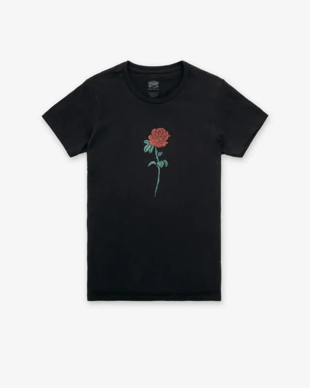 Schott NYC TROSE1 Rose t-skjorte svart dame bomull