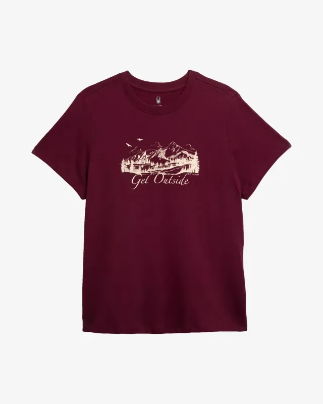 Spyder Graphic t-skjorte dame kort erm bomull