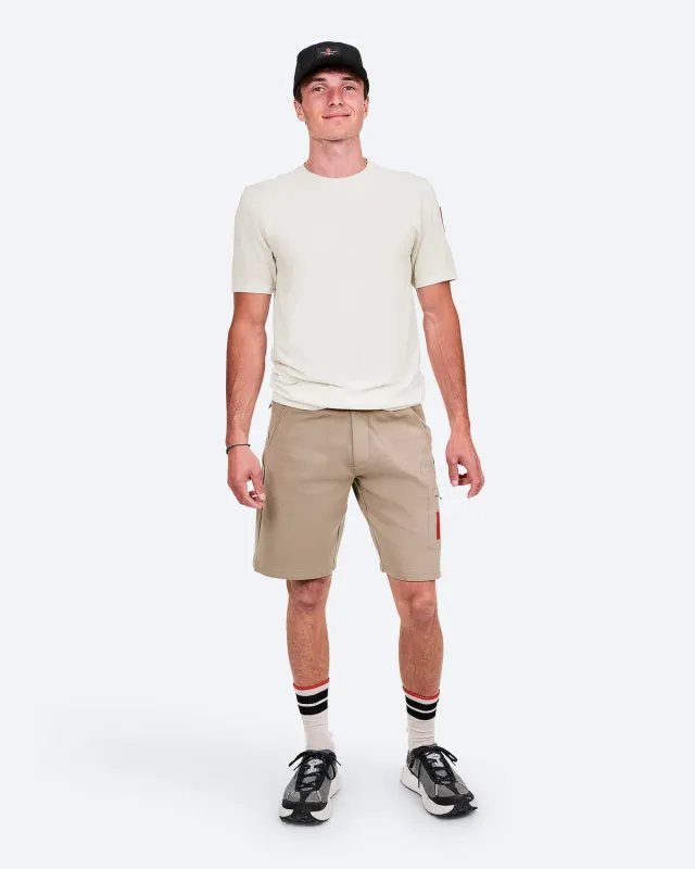 The Mountain Studio L-19 Cotton Tech Shorts shorts Brindle stretch