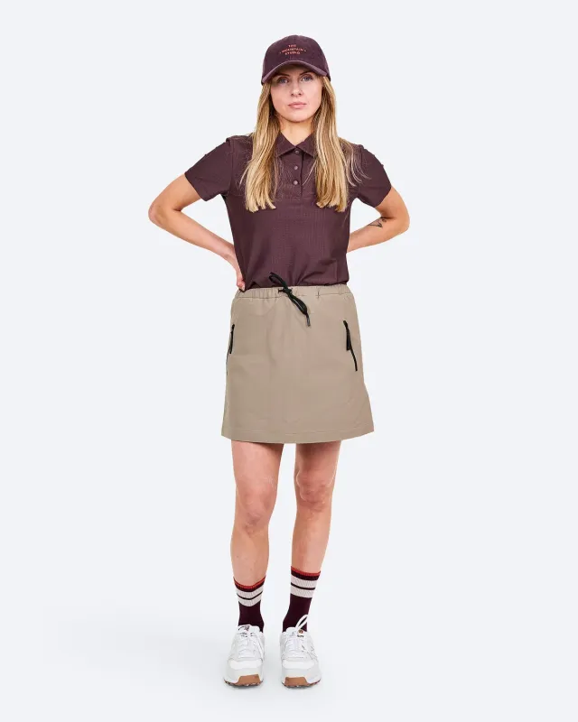 The Mountain Studio L-17 W Stretch turskjørt Brindle lommer