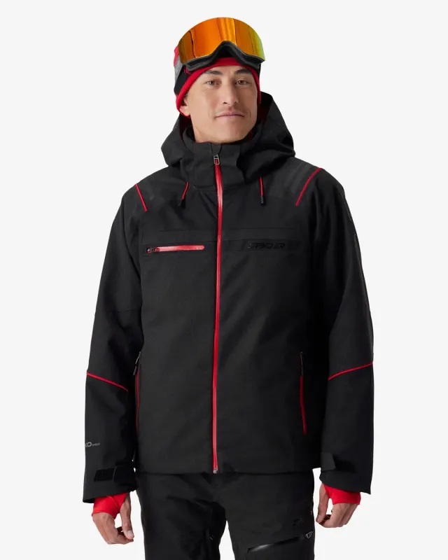 Spyder Titan Jacket skijakke Black Melange herre
