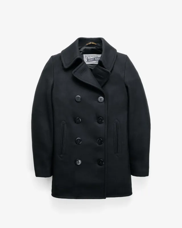 Schott NYC 754W ullkåpe dame navy klassisk