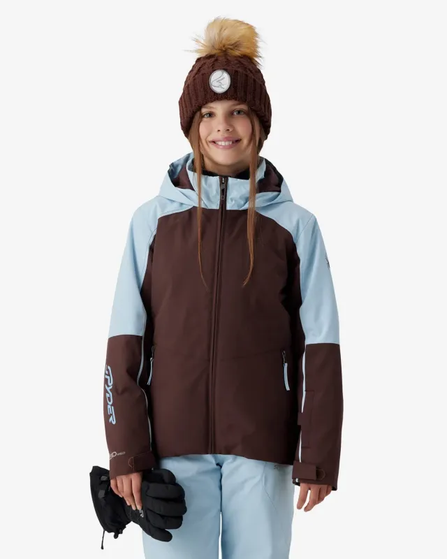 Spyder Conquer skijakke jente mocca 10K isolert