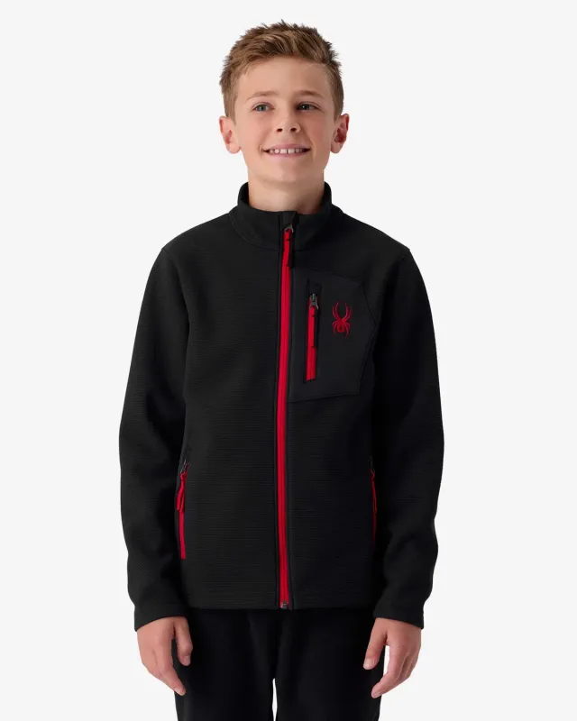Spyder Bandit fleecejakke gutt strikkefleece