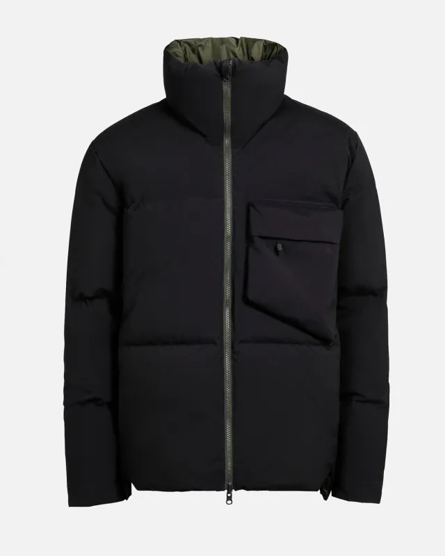 The Mountain Studio D-10 R Windstopper dunjakke vendbar Black Onyx