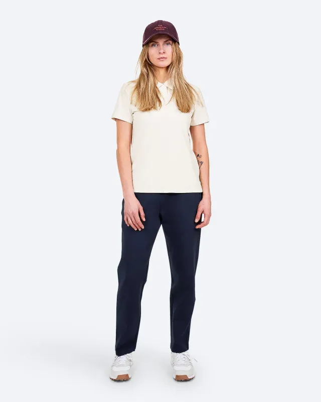 The Mountain Studio Q-13 W poloskjorte dame beige stretch