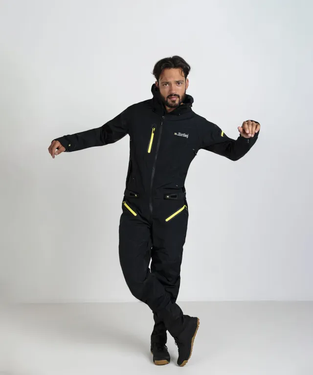 dirtlej dirtsuit core v6.0 sykkeldress graphite lemon