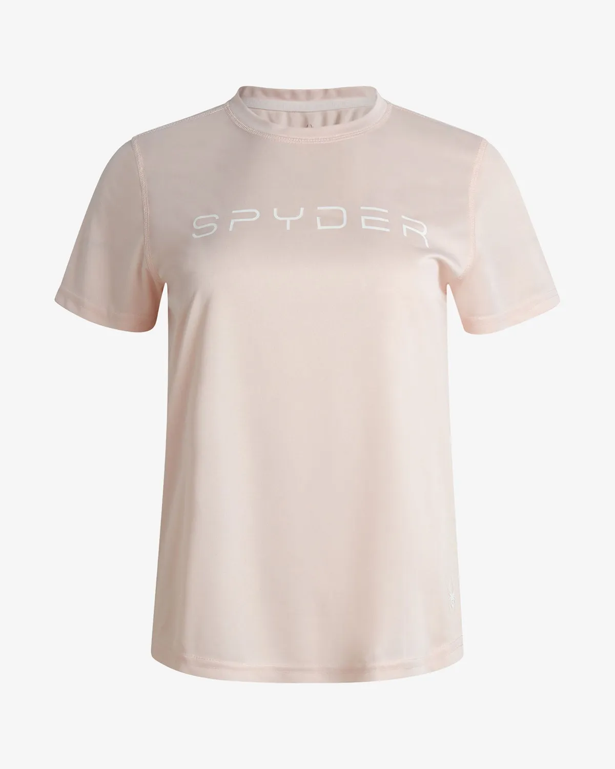 Spyder t-skjorte dame grå kort erm bomullsmyk