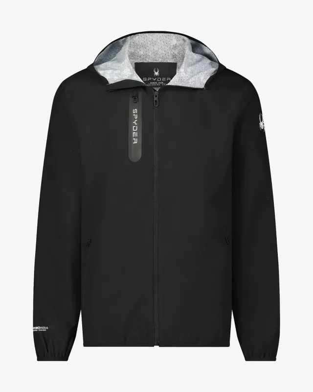 Spyder Mountain Mist Rain regnjakke herre svart vindtett