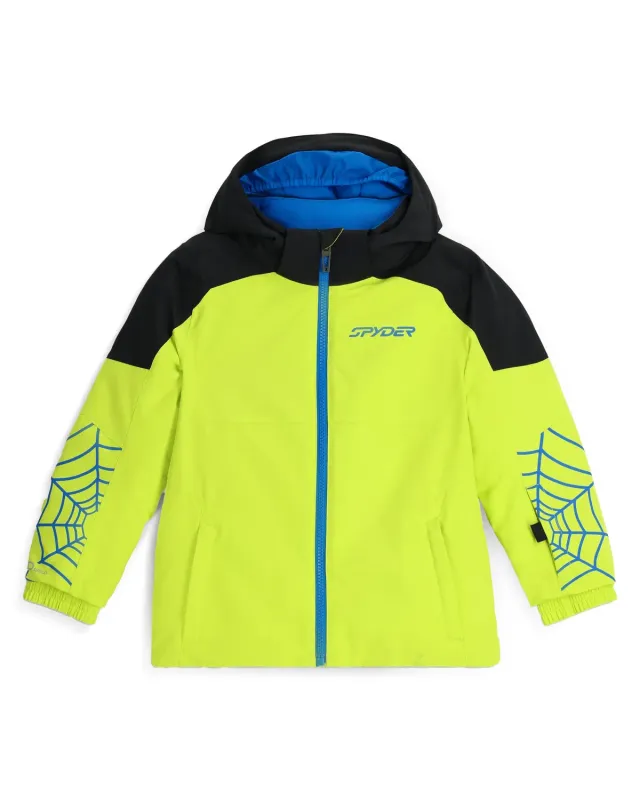 Spyder Challenger skijakke lime smågutt vanntett