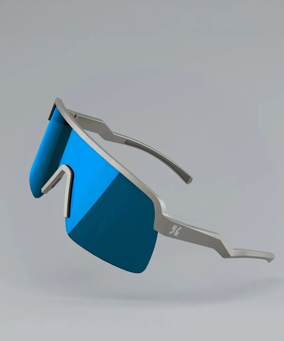 dirtlej specs 03 sykkelbrille grey blue speil