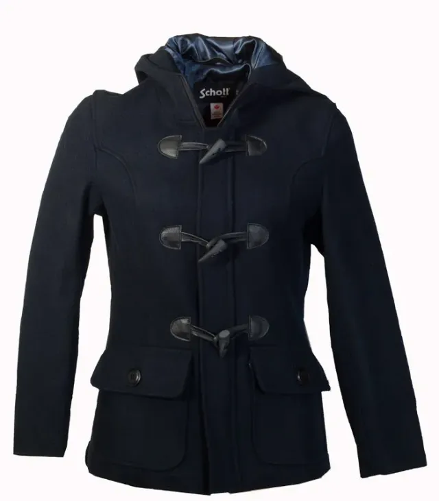 Schott NYC DU732W dufflecoat chestnut ull dame