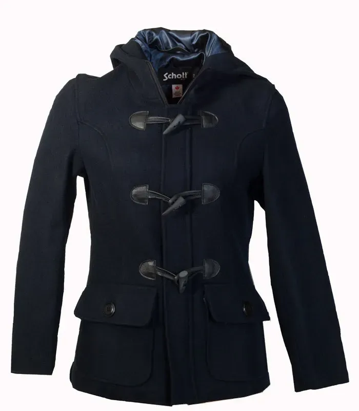 Schott NYC DU732W dufflecoat chestnut ull dame