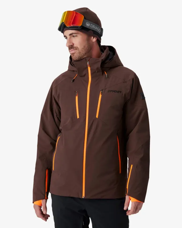Spyder Alyeska skijakke herre Mocha vanntett