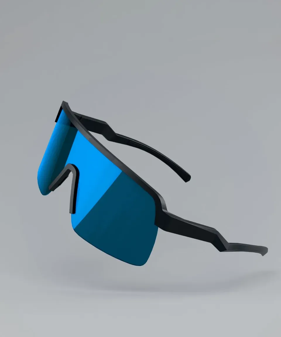 dirtlej specs 03 sykkelbriller blue mirrored kontrastlinse