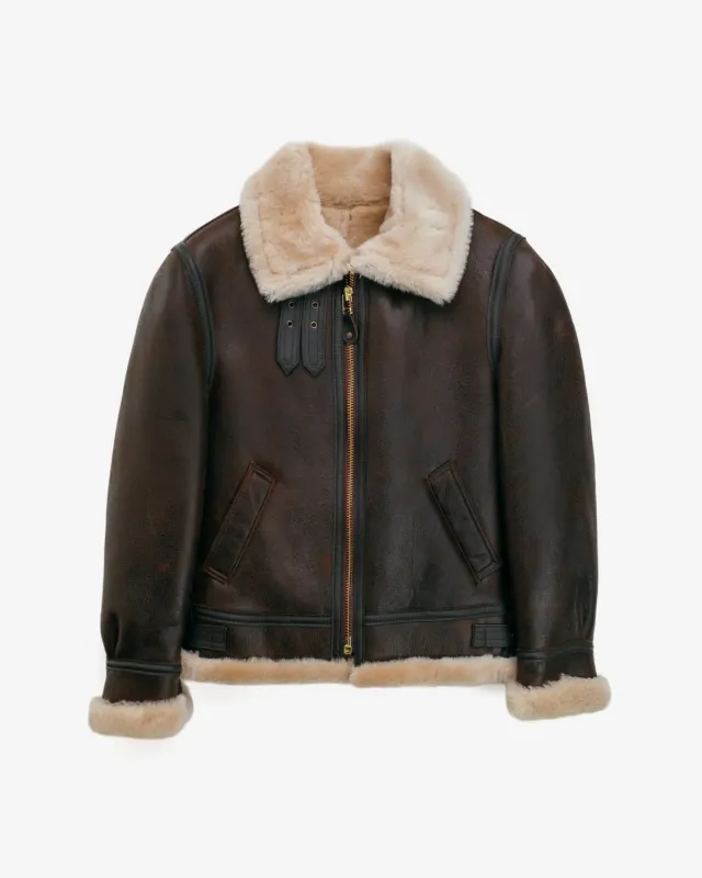 Schott NYC 247SW bomberjakke dame saueskinn brun
