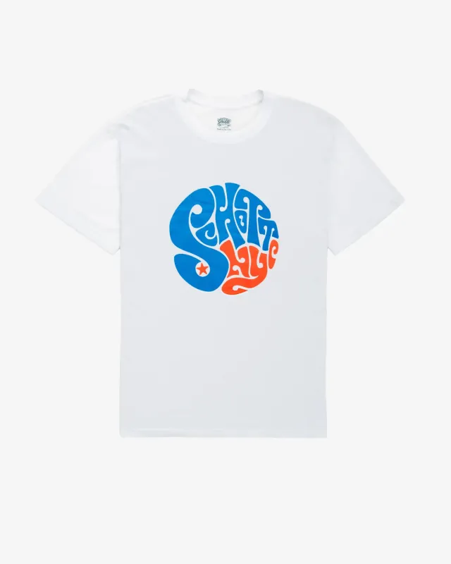 Schott NYC THPPY t-skjorte hvit lett bomull
