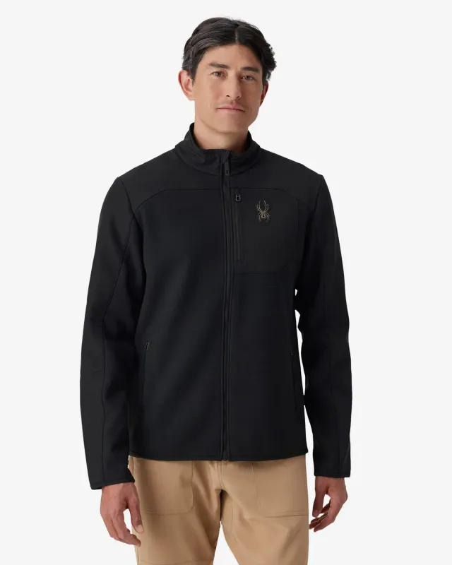 Spyder Web Shellfleece jakke herre svart vanntett